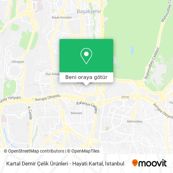 Kartal Demir Çelik Ürünleri - Hayati Kartal harita