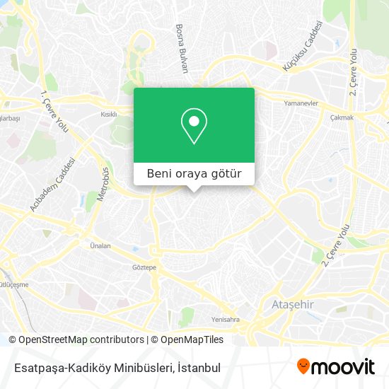 Esatpaşa-Kadiköy Minibüsleri harita