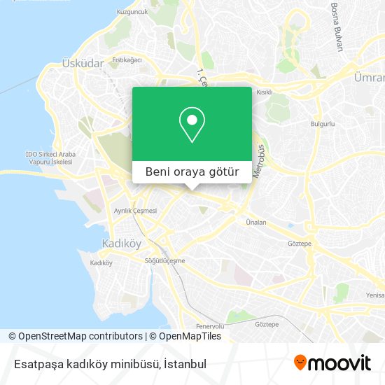 Esatpaşa kadıköy minibüsü harita