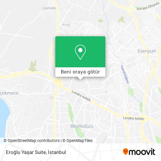 Eroğlu Yaşar Suite harita