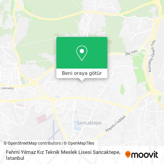 Fehmi Yılmaz Kız Teknik Meslek Lisesi Sancaktepe harita