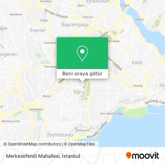 Merkezefendi Mahallesi harita