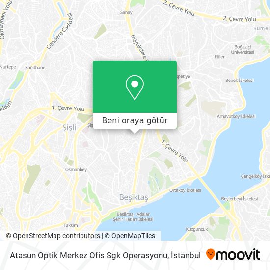 Atasun Optik Merkez Ofis Sgk Operasyonu harita