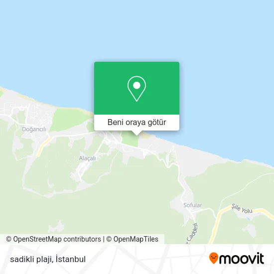 sadikli plaji harita