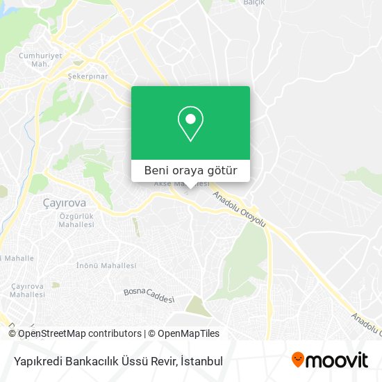 Yapıkredi Bankacılık Üssü Revir harita