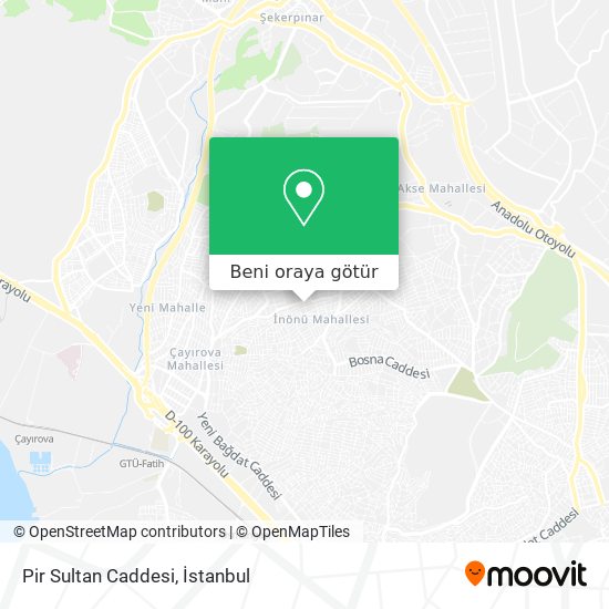 Pir Sultan Caddesi harita