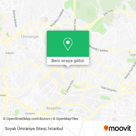Soyak Ümraniye Sitesi harita
