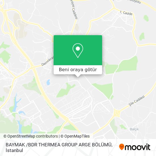 BAYMAK /BDR THERMEA GROUP ARGE BÖLÜMÜ harita