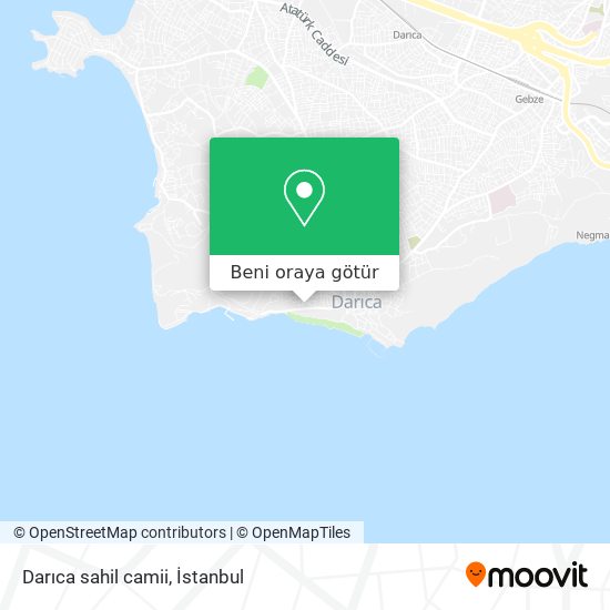 Darıca sahil camii harita