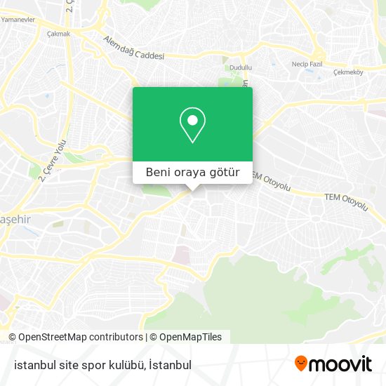 istanbul site spor kulübü harita