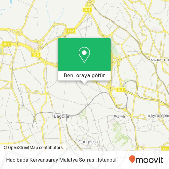 Hacıbaba Kervansaray Malatya Sofrası harita