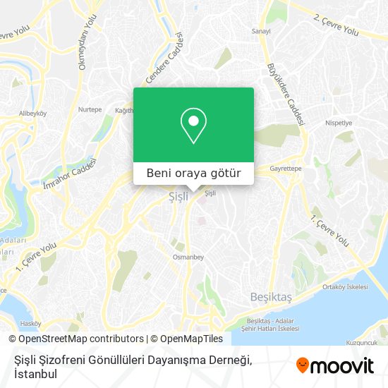 Şişli Şizofreni Gönüllüleri Dayanışma Derneği harita