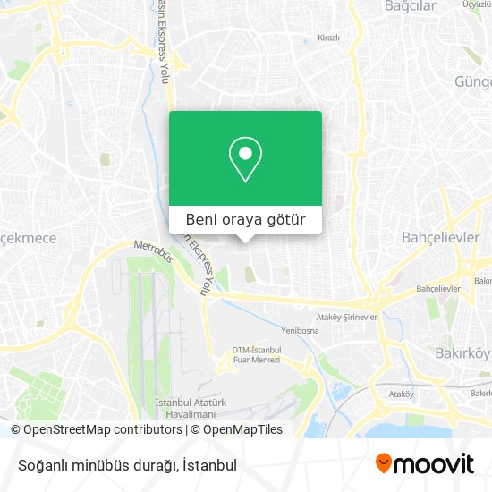 Soğanlı minübüs durağı harita