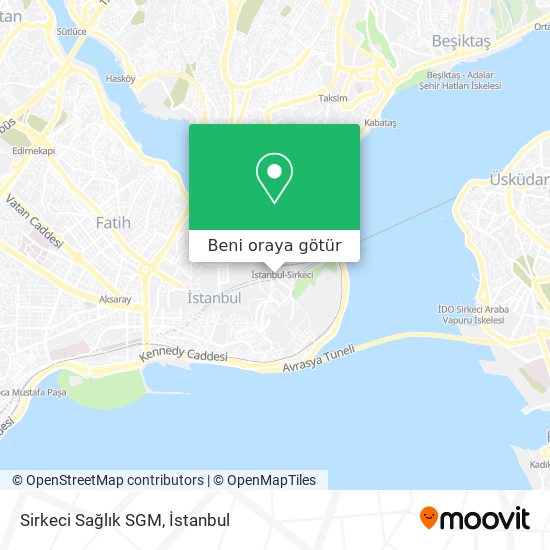 Sirkeci Sağlık SGM harita