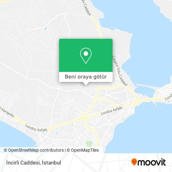 İncirli Caddesi harita