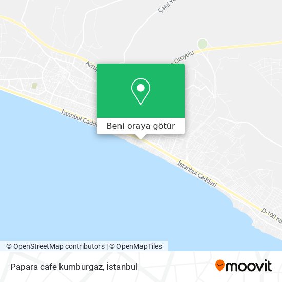 Papara cafe kumburgaz harita