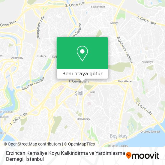 Erzincan Kemaliye Koyu Kalkindirma ve Yardimlasma Dernegi harita