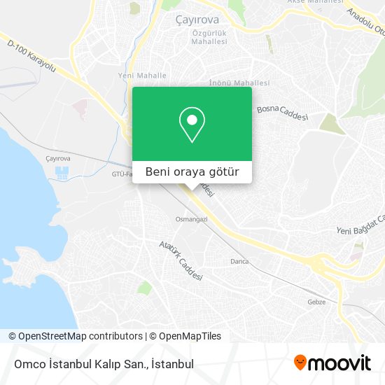 Omco İstanbul Kalıp San. harita