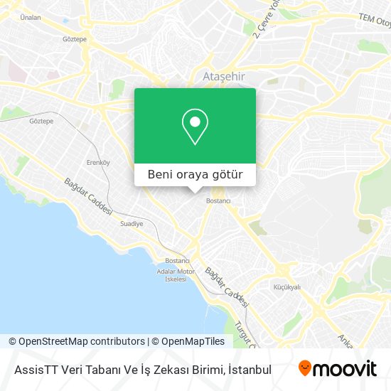 AssisTT Veri Tabanı Ve İş Zekası Birimi harita