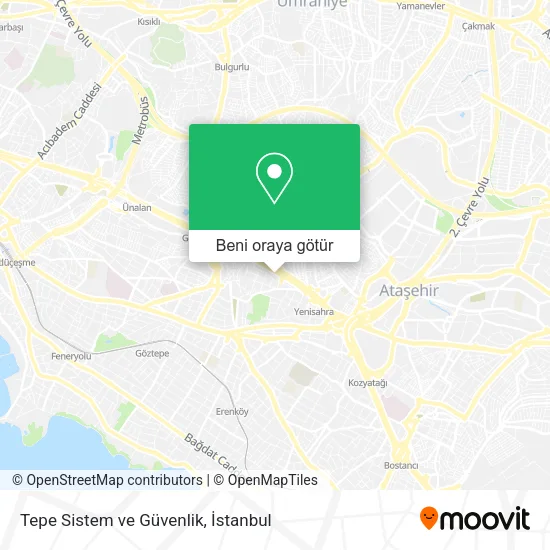 Tepe Sistem ve Güvenlik harita