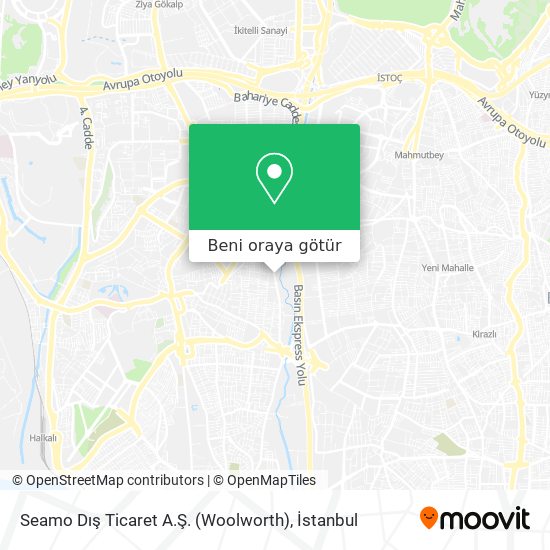 Seamo Dış Ticaret A.Ş. (Woolworth) harita