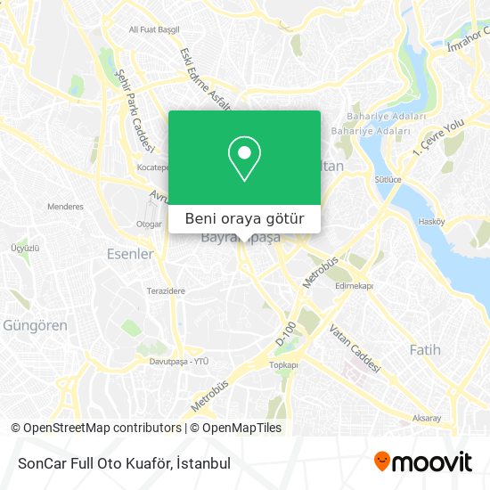 SonCar Full Oto Kuaför harita
