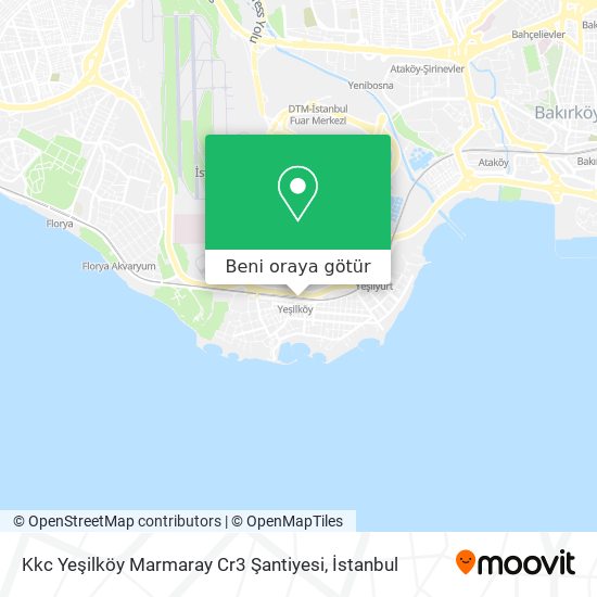 Kkc Yeşilköy Marmaray Cr3 Şantiyesi harita