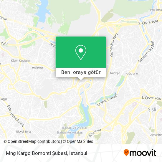 Mng Kargo Bomonti Şubesi harita