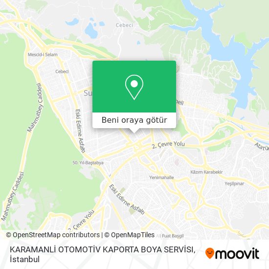 KARAMANLİ OTOMOTİV KAPORTA BOYA SERVİSI harita