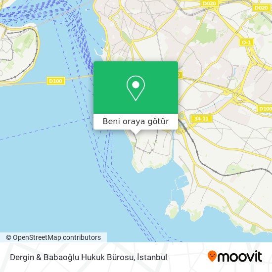 Dergin & Babaoğlu Hukuk Bürosu harita