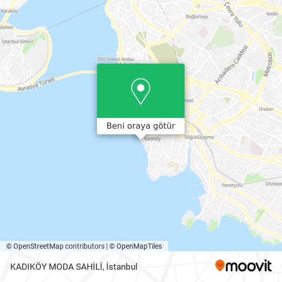KADIKÖY MODA SAHİLİ harita