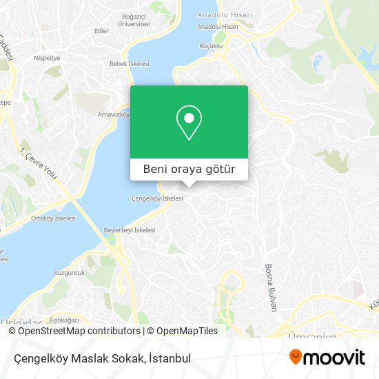 Çengelköy Maslak Sokak harita