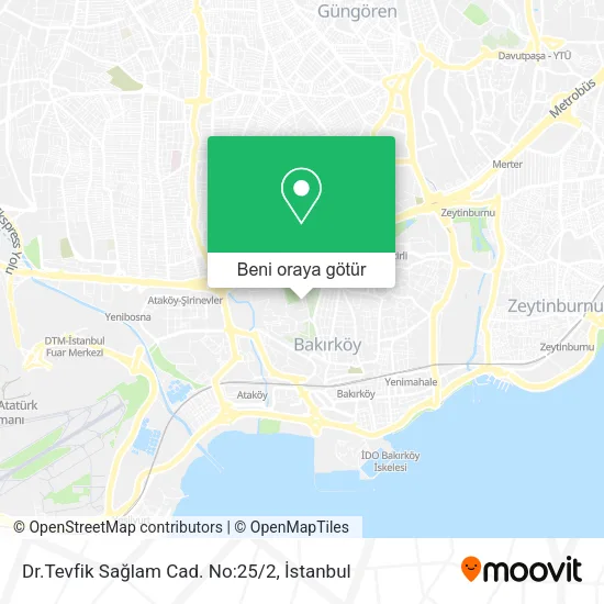 Dr.Tevfik Sağlam Cad. No:25/2 harita