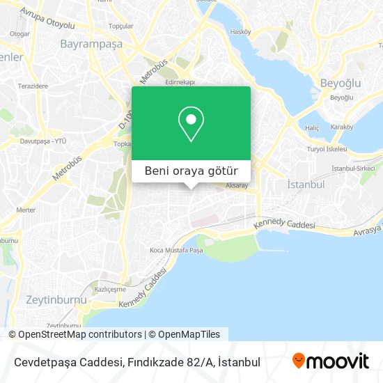 Cevdetpaşa Caddesi, Fındıkzade 82 / A harita