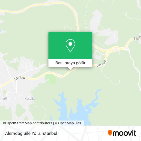 Alemdağ Şile Yolu harita