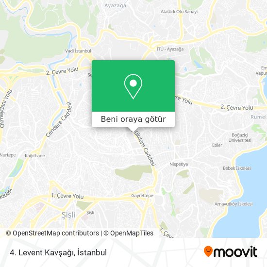 4. Levent Kavşağı harita