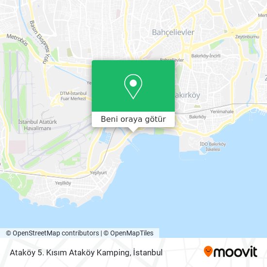 Ataköy 5. Kısım Ataköy Kamping harita