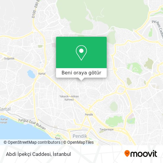 Abdi İpekçi Caddesi harita