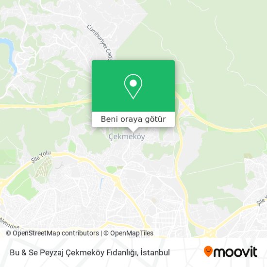 Bu & Se Peyzaj Çekmeköy Fıdanlığı harita