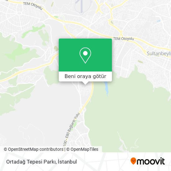 Ortadağ Tepesi Parkı harita