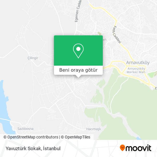 Yavuztürk Sokak harita