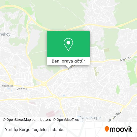 Yurt İçi Kargo Taşdelen harita
