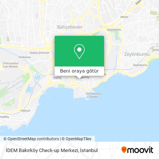 İDEM Bakırköy Check-up Merkezi harita