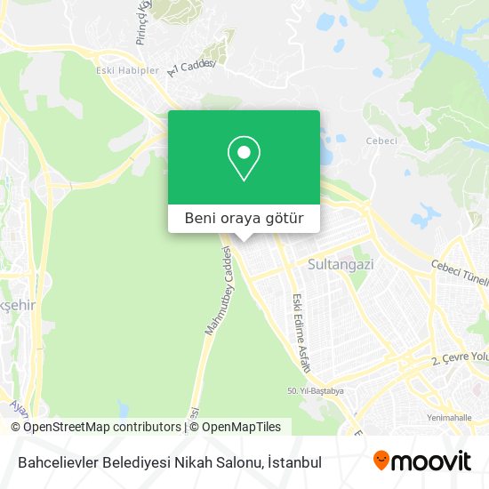 Bahcelievler Belediyesi Nikah Salonu harita