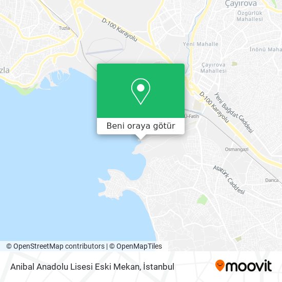Anibal Anadolu Lisesi Eski Mekan harita