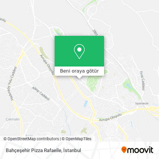 Bahçeşehir Pizza Rafaelle harita