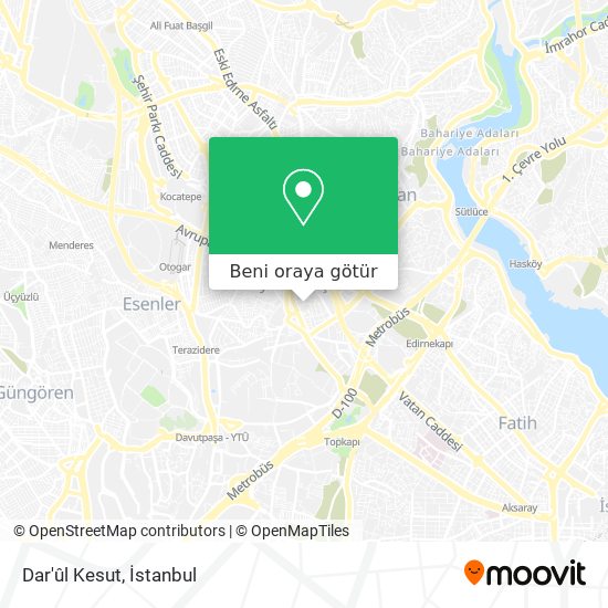 Dar'ûl Kesut harita
