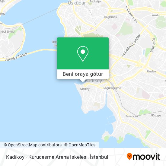 Kadikoy - Kurucesme Arena Iskelesi harita