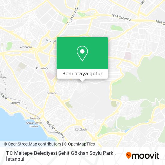 T.C Maltepe Belediyesi Şehit Gökhan Soylu Parkı harita