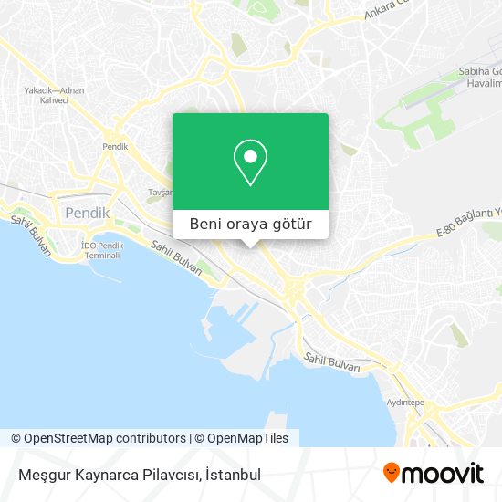 Meşgur Kaynarca Pilavcısı harita